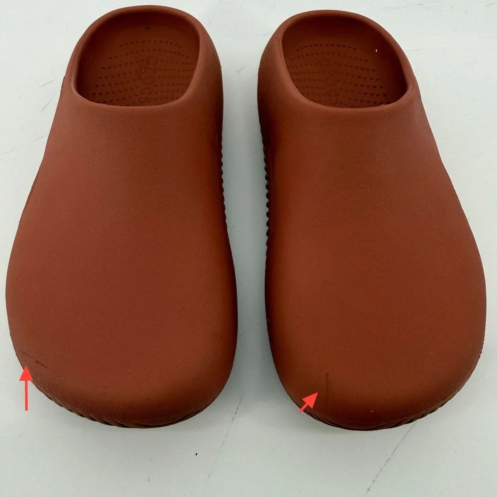 Crocs Mellow Recovery Clogs Spice Red Men 7 Women 9 Slip on Casual Athlesiure